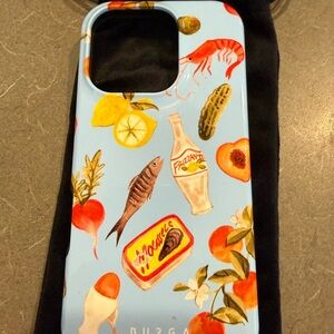BUZGA Blue Food Pattern Phone Case